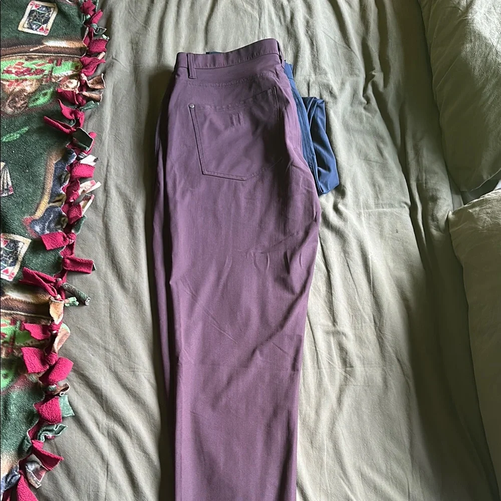 Vuori Men's Dress Pants in Blue & Purple (Never worn!) - Picture 7 of 9